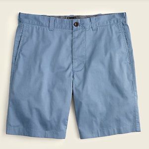 Mens J Crew Shoreline Blue 9" Stretch Chino Shorts